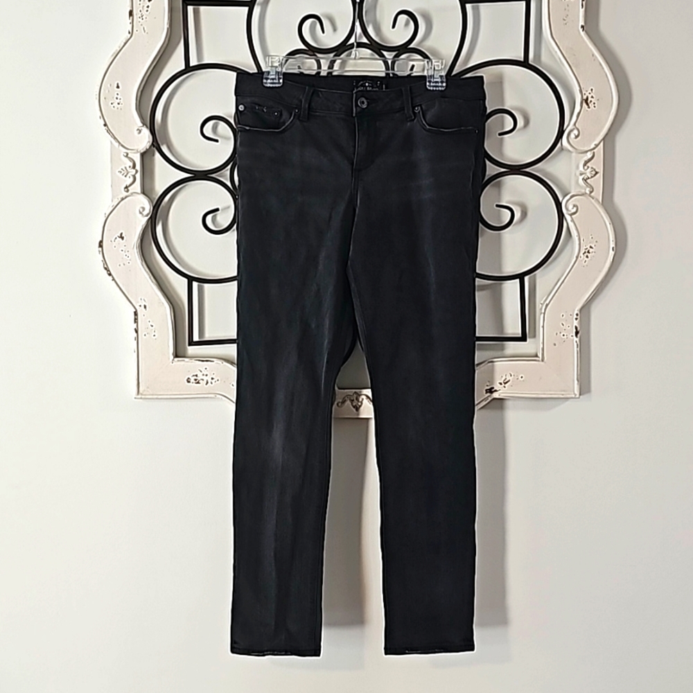 Lucky Brand Lolita Skinny black faded jeans women's size 8/29